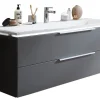 puris Waschplatz STAR LINE 140 cm Quarzgrau matt