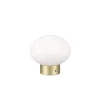 RL Akku LED Tischlampe EARL messingfarbig /weiß