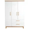 roba Kleiderschrank 135 x 200 x 55 cm weiß
