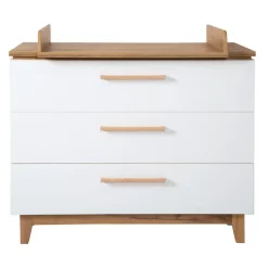 roba Wickelkommode 117 x 104 x 41 cm weiß/goldeiche