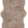 Schaffell UNIKAT OAKLAND II 60 x 160 cm taupe