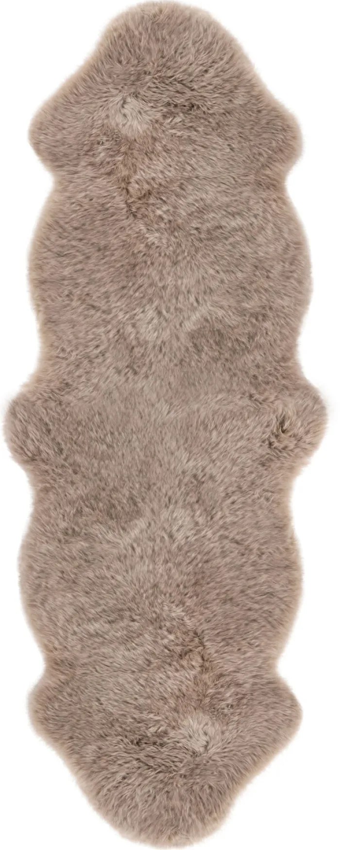 Schaffell UNIKAT OAKLAND II 60 x 160 cm taupe