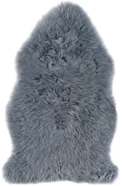 Schaffell UNIKAT OAKLAND I 60 x 85 cm dunkelgrau