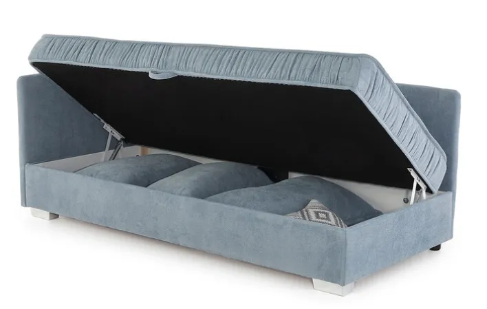 Schlafsofa LINA 207 cm aquablau