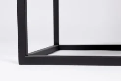 Schrank JOANNA 70 x 145 cm Rattangeflecht/schwarz