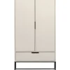 Schrank SILAS 85 x 149 cm Kiefer massiv im Farbton Staub