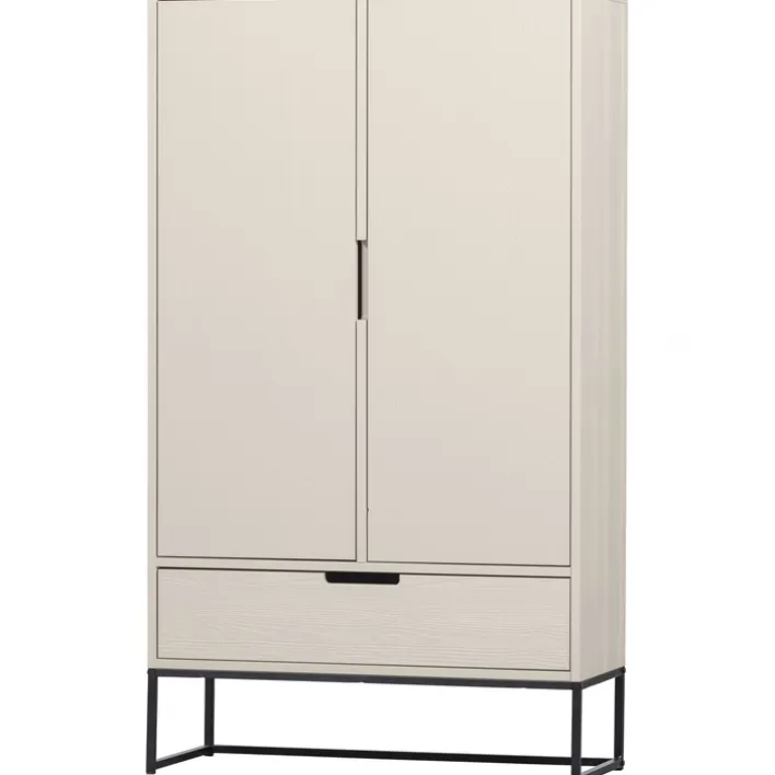 Schrank SILAS 85 x 149 cm Kiefer massiv im Farbton Staub