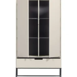 Schrank SILAS 85 x 149 cm Kiefer massiv im Farbton Staub
