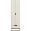 Schrank SILAS 60 x 210 cm Kiefer massiv im Farbton Staub