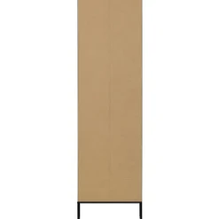 Schrank SILAS 60 x 210 cm Kiefer massiv im Farbton Staub
