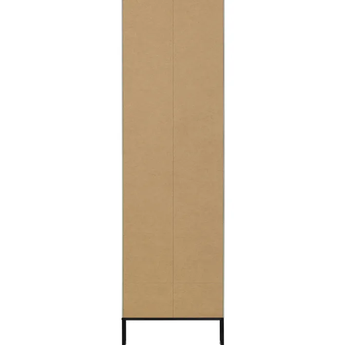 Schrank SILAS 60 x 210 cm Kiefer massiv im Farbton Staub