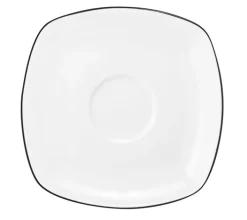 Seltmann Weiden Untertasse LIDO 14,5 cm schwarz/weiß