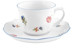 Seltmann Weiden Untertasse SONATE NOSTALGIE weiß/ mehrfarbig