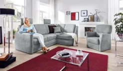 Sessel Stoffbezug frostgrau