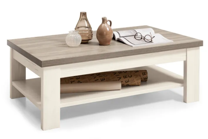 set one by Musterring Couchtisch YORK 110x70 cm Pino Aurelio /Eiche Nelson