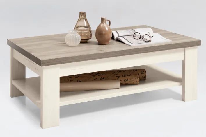 set one by Musterring Couchtisch YORK 110x70 cm Pino Aurelio /Eiche Nelson