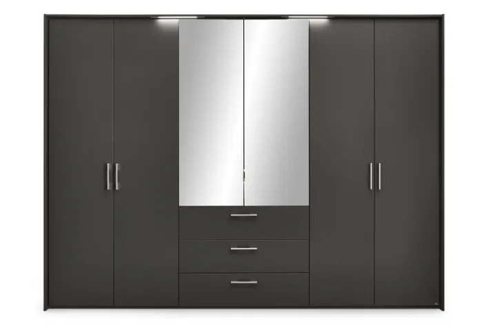 set one by Musterring Drehtürenschrank HENDERSON grau