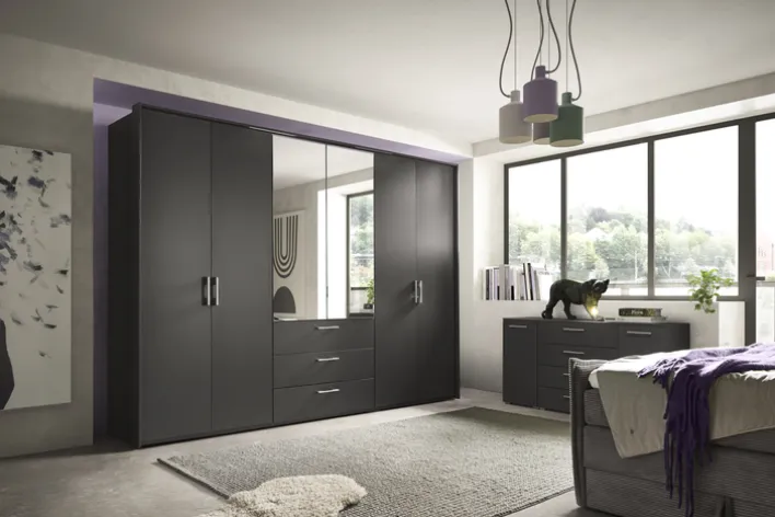 set one by Musterring Drehtürenschrank HENDERSON grau