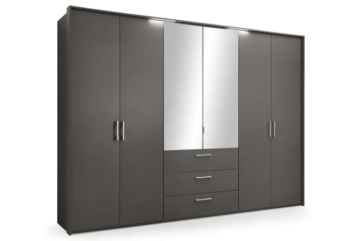 set one by Musterring Drehtürenschrank HENDERSON grau