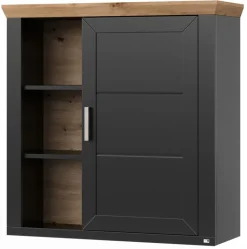 set one by Musterring Hängeschrank YORK 23 anthrazit /Eiche Artisan