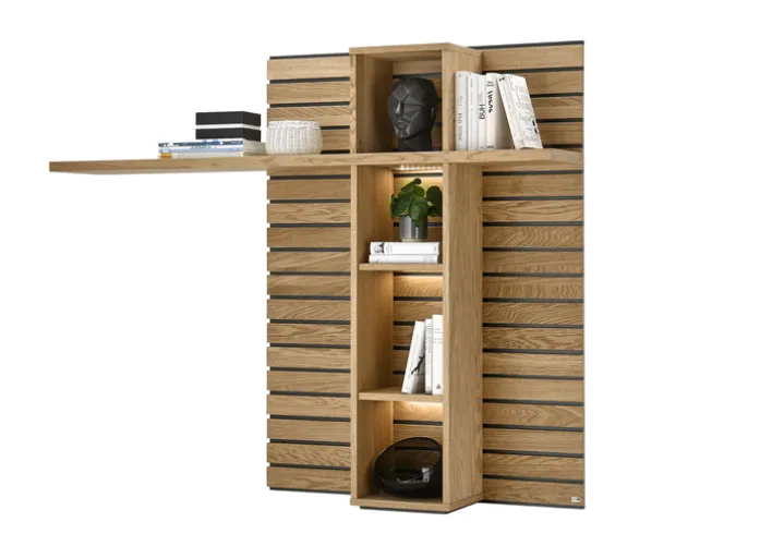set one by Musterring Wandpaneel JACKSON 160 x 129 cm Eiche furniert/ Eiche-furniert
