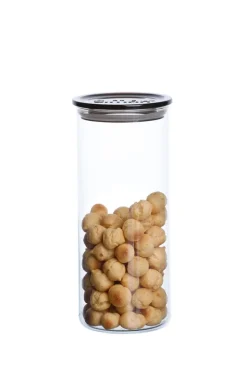 SIMAX Vorratsglas mit Deckel 1500 ml klarglas/ grau