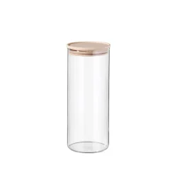 SIMAX Vorratsglas mit Holzdeckel 1500 ml Sicherheitsglas transparent