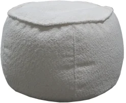Sitzsack-Hocker KAYLA 41 x 60 cm weiß