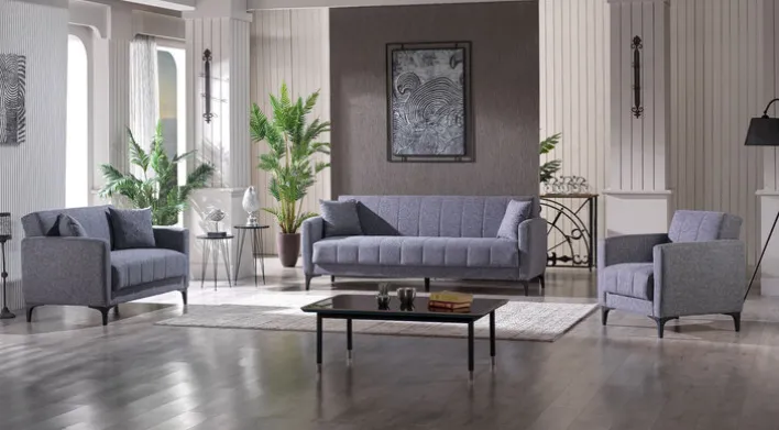 Sofa 2-Sitzer SEOUL grau