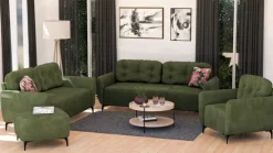 Sofa 3-Sitzer VENTA dunkelgrün