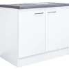 Spülenunterschrank MEGGIE 100 x 85 x 57 cm weiß