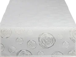 SPRÜGEL Tischläufer KUNSTKREISE I 50 x 150 cm beige/weiß