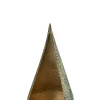 Teelichthalter CALM & COSY Eisen 22 x 8 x 10 cm Goldfarbig/Grün