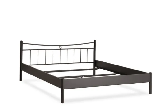 TRAUMWERKSTATT Metallbettgestell SVENJA 140 x 200 cm schwarz
