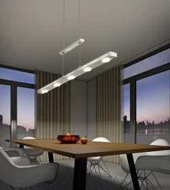 Trio LED Balkenpendel Lacal nickelfarbig