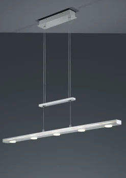 Trio LED Balkenpendel Lacal nickelfarbig