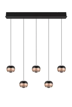 TRIO LED Balkenpendel TRS ORBIT 100 cm schwarz /coffee