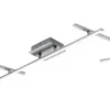 TRIO LED Deckenlampe ARVIN 245 cm nickelfarbig