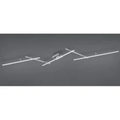 TRIO LED Deckenlampe ARVIN 245 cm nickelfarbig