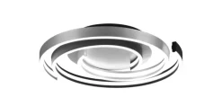TRIO LED Deckenlampe CAYA 50 cm alufarbig