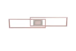 TRIO LED Deckenlampe GANADO 110 x 21 cm nickelfarbig