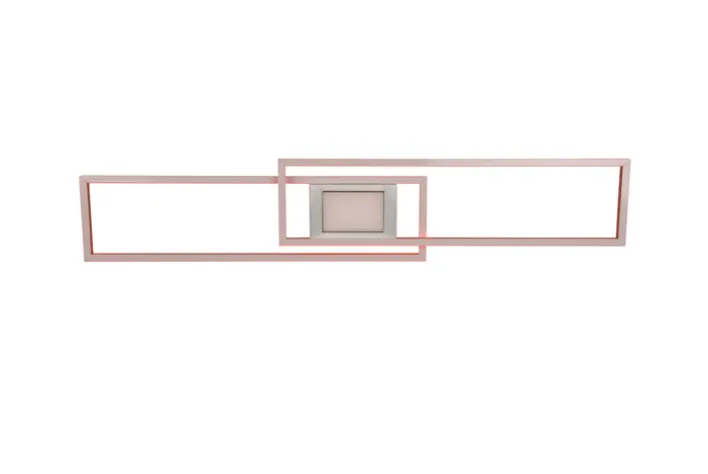 TRIO LED Deckenlampe GANADO 110 x 21 cm nickelfarbig
