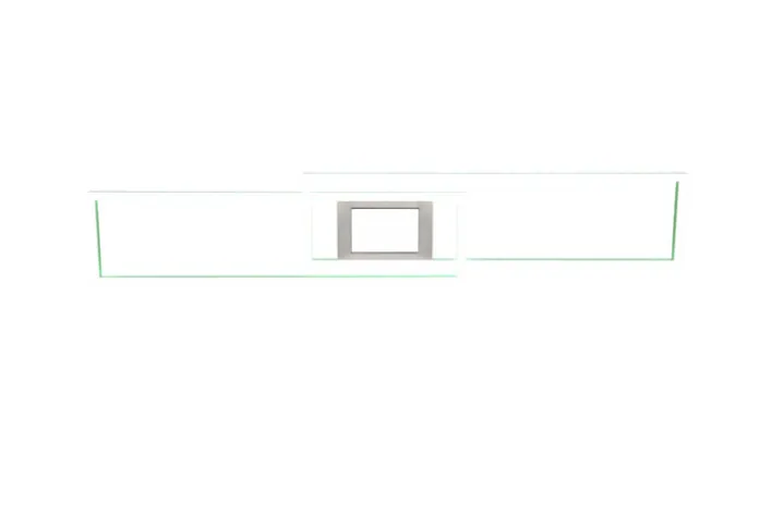 TRIO LED Deckenlampe GANADO 110 x 21 cm nickelfarbig