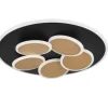 TRIO LED Deckenlampe MANDALA 49 cm schwarz /goldfarbig