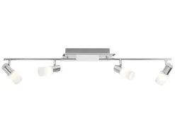 TRIO LED Deckenlampe mit 4 Spots CLAPTON chromfarbig