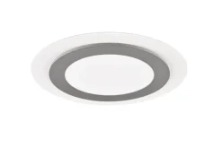 TRIO LED Deckenlampe MORGAN 45 cm nickelfarbig