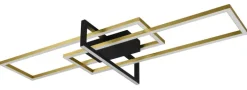 TRIO LED Deckenlampe SALINAS messingfarbig