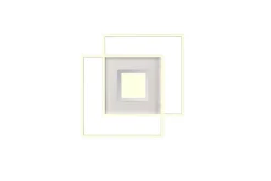 TRIO LED Deckenlampe VIA 50 x 50 cm weiß