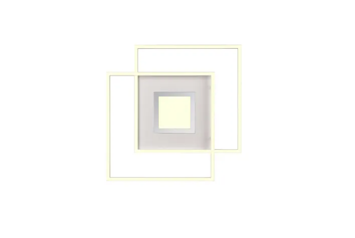 TRIO LED Deckenlampe VIA 50 x 50 cm weiß