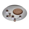 TRIO LED Deckenlampe ZODIAC 50 cm alufarbig